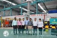 孟加拉农网客户来访考察试油机及绝缘电阻测试仪