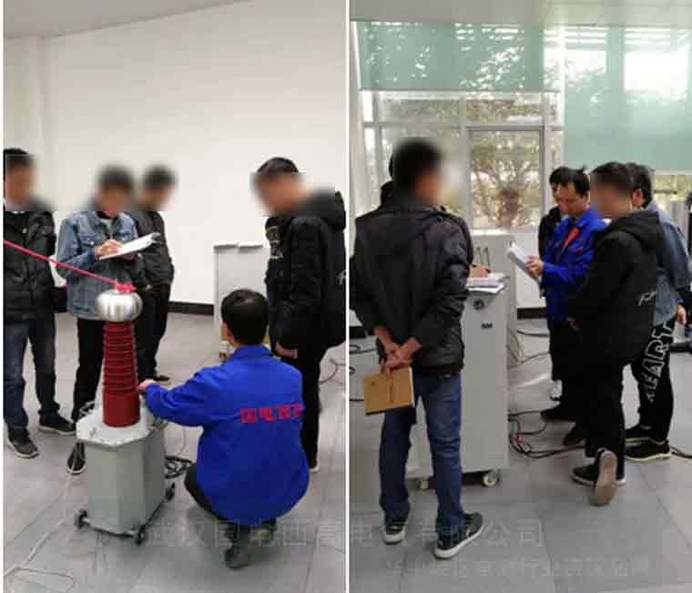 国电西高前往玉林检验研究院提供调试服务