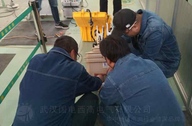 国电西高前往平凉供电公司提供调试服务